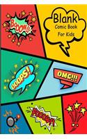 Blank Comic Book for Kids: Create Your Own Comic Book Strip, Variety of Templates for Comic Book Drawing - Notebook and Sketchbook for Kids and Adults to Draw Comics and Journal Over 100 Pages (Super Hero Comics)-[professional Binding]