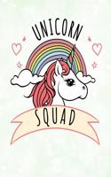 Unicorn Squad Rainbow Notebook: Journal for School Teachers Students, Wide Ruled Lined Paper, 200 Pages (8.5" X 11") Diary Planner