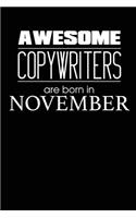Awesome Copywriters Are Born In December: Birthday Gift for Copywriter Best Novelty Journal