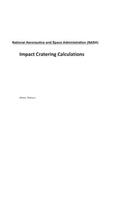 Impact Cratering Calculations