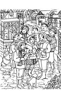 Carollers Composition Notebook, Wide Ruled