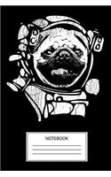 Pug Astronaut Notebook