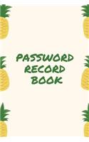 Password Record Book: A Portable Internet Password Book