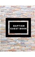 Baptism Guest Book: Memory Message Book with Photo Page & Gift Log for Family, Friends & Guest to Write Wishes & Aspiration and Sign in Use at Baptism, Christenings, Ba