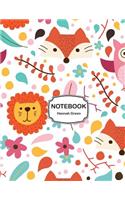 Notebook: Colorful Animal: Journal Dot-Grid, Grid, Lined, Blank No Lined: Book: Pocket Notebook Journal Diary, 110 pages, 8.5" x 11"