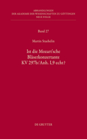 Ist Die Sogenannte Mozartsche Bläserkonzertante Kv 297b/Anh. I,9 Echt?