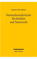 Nationalsozialistische Rechtslehre Und Naturrecht