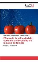 Efecto de la velocidad de corte en la viscosidad de la salsa de tomate