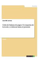 Crisis de balanza de pagos. Un esquema de la teoría y evidencia hasta el presente