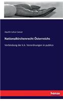 Nationalkirchenrecht Österreichs: Verbindung der k.k. Verordnungen in publico