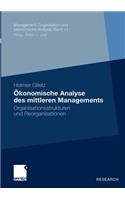 Ökonomische Analyse Des Mittleren Managements