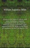 letter to the Duke of Grafton
