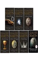 A Song of Ice and Fire Series & Nightflyers 7 Books Collection Set By George R.R. Martin (A Game of Thrones, Steel and Snow, Blood and Gold,A Feast for Crows,A Dance With Dragons,A Clash of Kings)