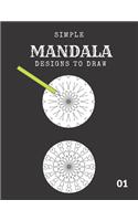 Simple MANDALA designs to draw