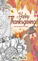 Happy Thanksgiving coloring books for adults
