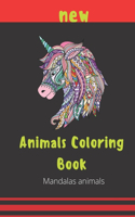 Animals Coloring Book Mandalas Animals