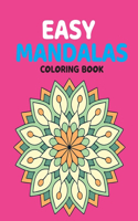 Easy Mandalas Coloring Book