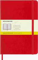 Moleskine Scarlet Red Large Squared Notebook Soft