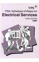 PSA schedule of rates for electrical services