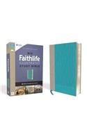 NIV, Faithlife Illustrated Study Bible, Leathersoft, Gray/Blue, Indexed
