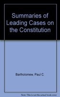 SUMMARIES LEADING CASES