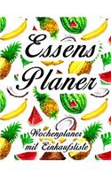 Essensplaner: Sehr großer praktischer Planer - Mit Einkaufsliste - Buch für 52 Wochen - Schöner hochglanz Einband - wie DIN A4