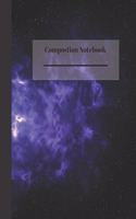 Composition Notebook: for girls and boys outer space design Teens Kids School Writing Notes Journal 100 Pages wide ruled white paper (7.5 x 9.25)