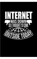 Internet was Down so I Thought I'd come Outside Today