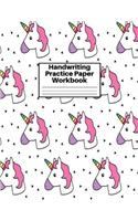Handwriting Practice Paper Workbook