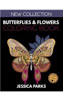 Butterflies and Flowers Coloring Book