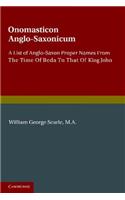 Onomasticon Anglo-Saxonicum