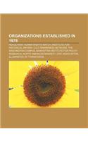 Organizations Established in 1978: Peace Now, Human Rights Watch, Institute for Historical Review, Cult Awareness Network(English)