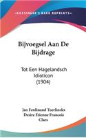Bijvoegsel Aan de Bijdrage