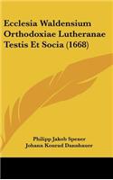 Ecclesia Waldensium Orthodoxiae Lutheranae Testis Et Socia (1668)