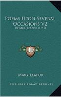 Poems Upon Several Occasions V2: By Mrs. Leapor (1751)(English)