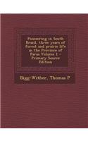 Pioneering in South Brazil: Three Years of Forest and Prairie Life in the Province of Parana, Volume 1