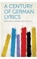 A Century of German Lyrics