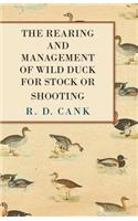 Rearing and Management of Wild Duck for Stock or Shooting