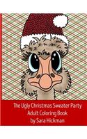 Ugly Christmas Sweater Party Adult Coloring Book