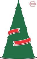 Notebook Kingdom: Christmas Tree Journal/Diary, Blank Paper, 100 Pages, 5x8, Composition Book, Ribbon Christmas Tree