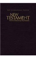 NIV, New Testament with Psalms and Proverbs, Pocket-Sized, Paperback, Black: New International Version