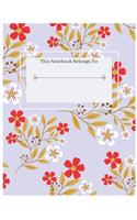 Delicate Flower Notebook