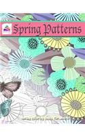 Spring Patterns: spring coloring books for adults