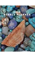 2020 Weekly planner: January 1, 2020 - December 31, 2020 calendar colorful rocks cover