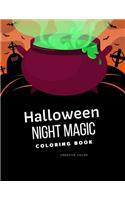 Halloween Night Magic Coloring Book: Coloring Book, Relax Design for Artists with Ghost Zombies Skull Ghost Doll Mummy for Adults Children kids Preschool