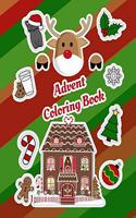 Advent Coloring Book: Christmas Calendar Workbook Colouring Activity Books For Holiday Tree (Party Favor And Mandala Meditation Vintage Images Animals Children Kids Presc