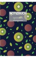 Notizbuch A5 Muster Kiwi