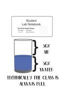 Student Science Lab Notebook Technically The Glass Is Always Full
