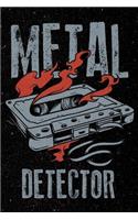 Metal Detector: Heavy Rock Music Artistic Doodle Sketch Pad for Men, Women and Kids