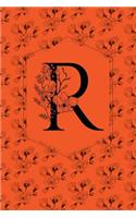 Floral Monogram Journal/Notebook - R
